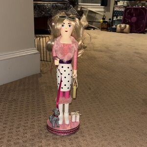 Legally blonde Pink and White Polka Dot Nutcracker